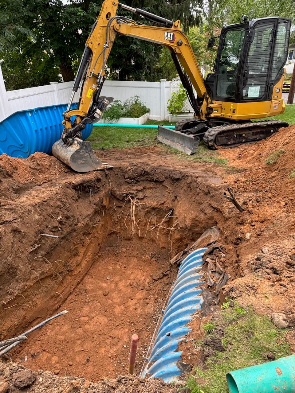 Project Backyard Drainage Improvement with Mini Excavator image