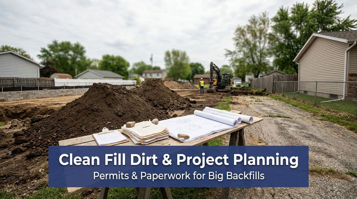 Featured post - Clean Fill Dirt, Permits & Paperwork for Big Backfills